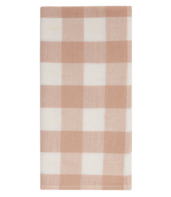 GINGHAM - Blush Napkins Heather Taylor Home simple GINGHAM - Blush Napkins Bonjour Fete - Party Supplies