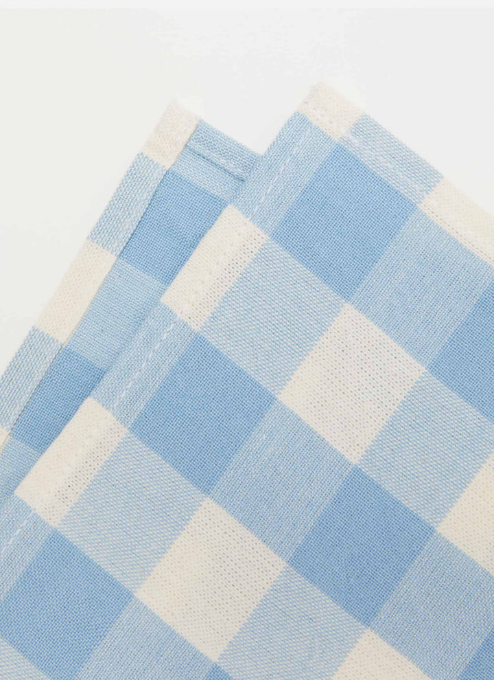 GINGHAM - Baby Blue Napkins Heather Taylor Home simple GINGHAM - Baby Blue Napkins Bonjour Fete - Party Supplies