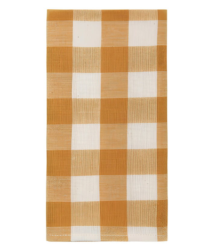 GINGHAM - Goldenrod Napkins Heather Taylor Home simple GINGHAM - Goldenrod Napkins Bonjour Fete - Party Supplies