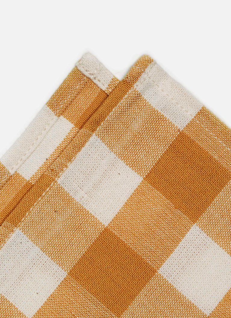 GINGHAM - Goldenrod Napkins Heather Taylor Home simple GINGHAM - Goldenrod Napkins Bonjour Fete - Party Supplies