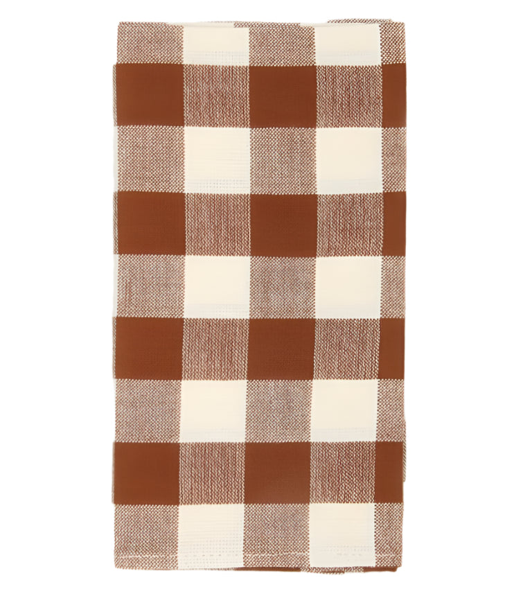 GINGHAM - Nutmeg Napkins Heather Taylor Home simple GINGHAM - Nutmeg Napkins Bonjour Fete - Party Supplies