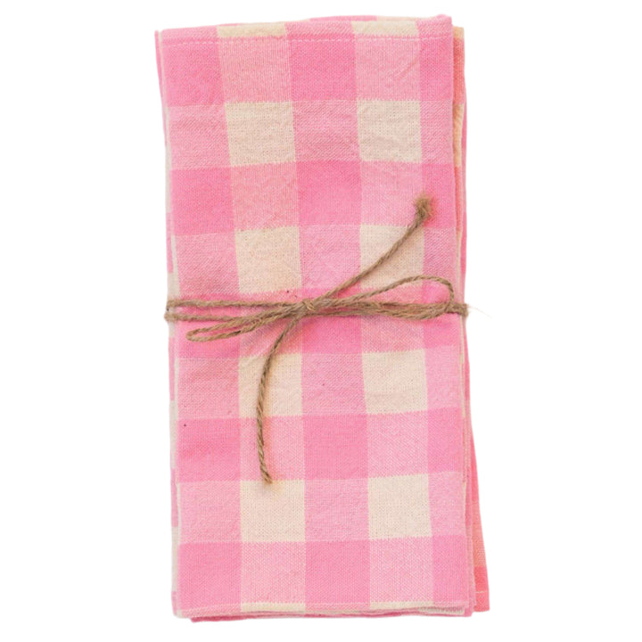 GINGHAM - Peony Napkins Heather Taylor Home simple GINGHAM - Peony Napkins Bonjour Fete - Party Supplies