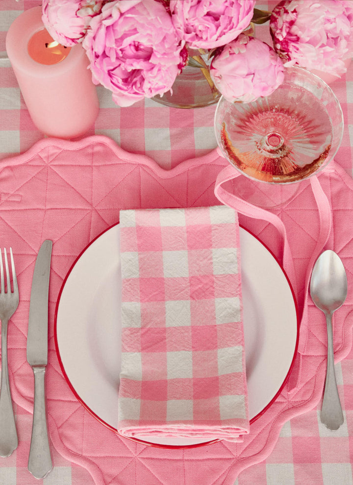 GINGHAM - Peony Napkins Heather Taylor Home simple GINGHAM - Peony Napkins Bonjour Fete - Party Supplies