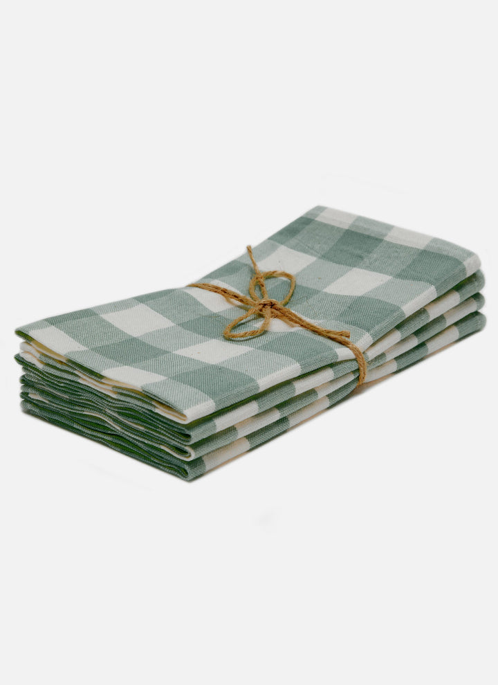 GINGHAM - Sage Napkins Heather Taylor Home simple GINGHAM - Sage Napkins Bonjour Fete - Party Supplies