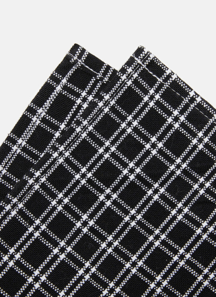 HARRISON PLAID - Black Napkins Heather Taylor Home simple HARRISON PLAID - Black Napkins Bonjour Fete - Party Supplies