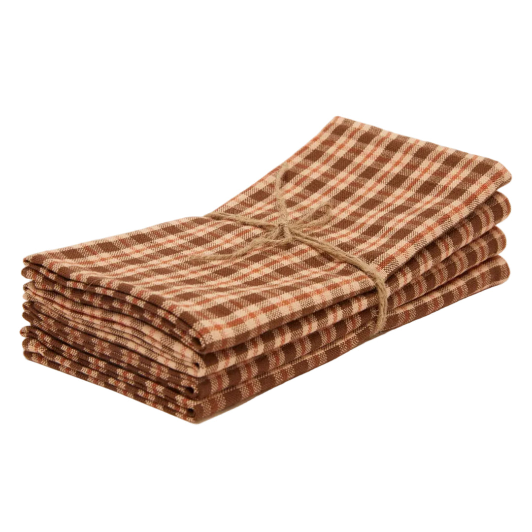 HUDSON PLAID - Sienna Napkins Heather Taylor Home simple HUDSON PLAID - Sienna Napkins Bonjour Fete - Party Supplies