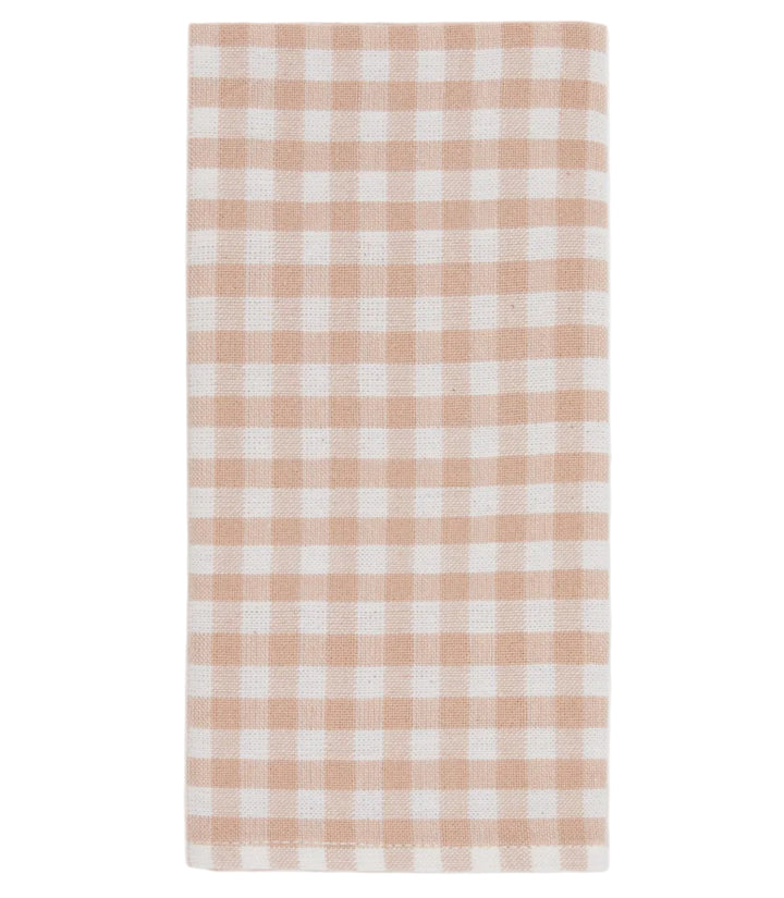 MINI GINGHAM - Blush Napkins Heather Taylor Home simple MINI GINGHAM - Blush Napkins Bonjour Fete - Party Supplies