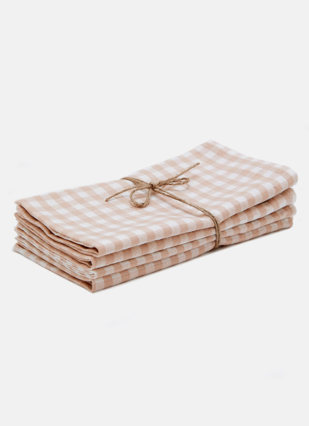 MINI GINGHAM - Blush Napkins Heather Taylor Home simple MINI GINGHAM - Blush Napkins Bonjour Fete - Party Supplies