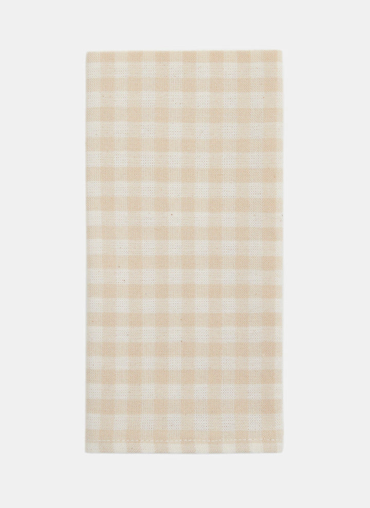 Mini Gingham Cream Napkins