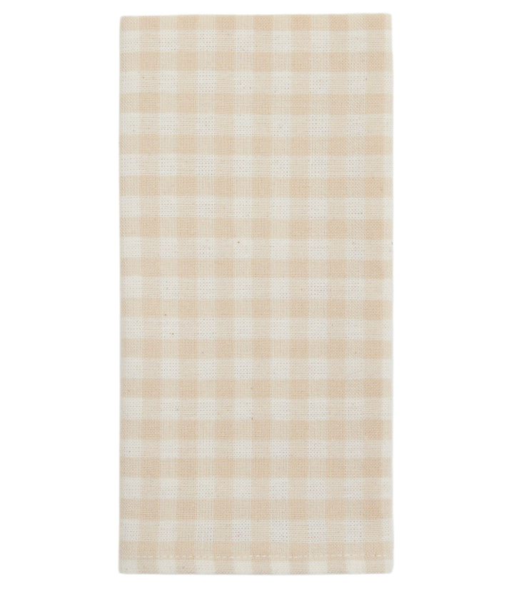 MINI GINGHAM - Cream Napkins Heather Taylor Home simple MINI GINGHAM - Cream Napkins Bonjour Fete - Party Supplies
