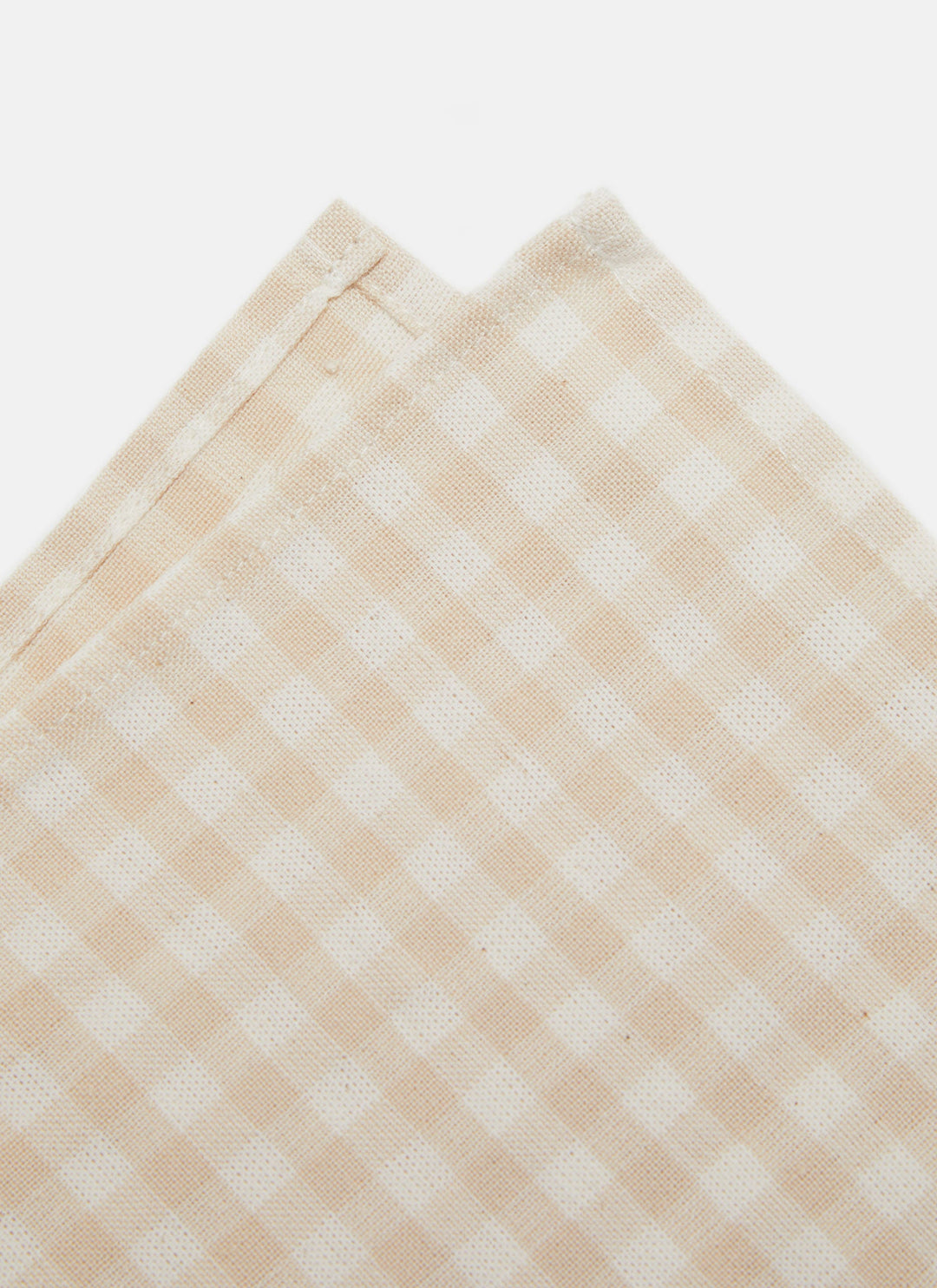 Mini Gingham Cream Napkins