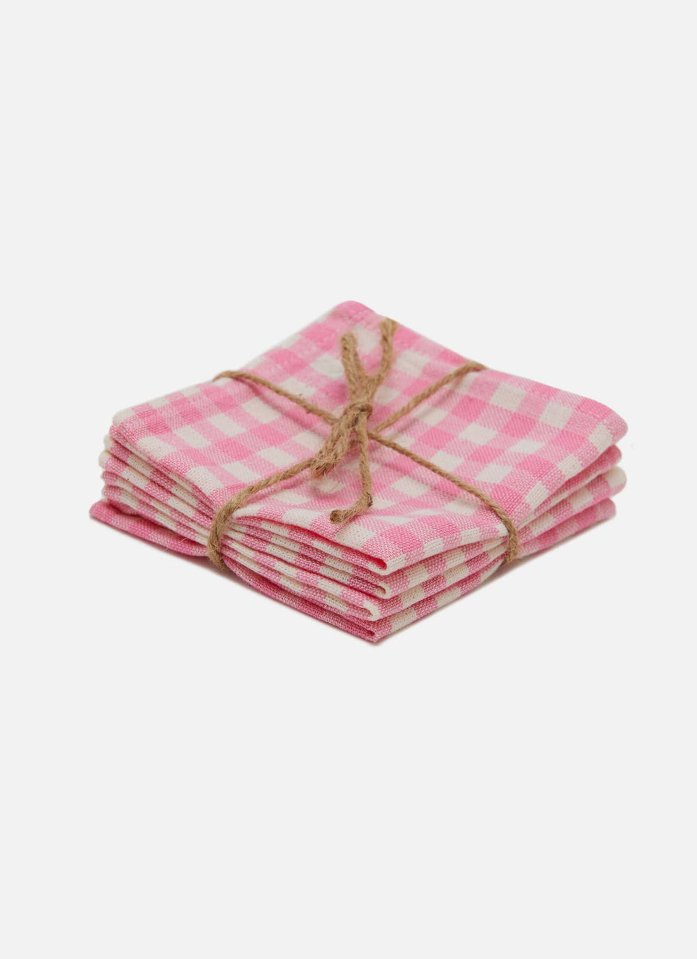 MINI GINGHAM - Peony Kid Napkins Heather Taylor Home simple MINI GINGHAM - Peony Kid Napkins Bonjour Fete - Party Supplies
