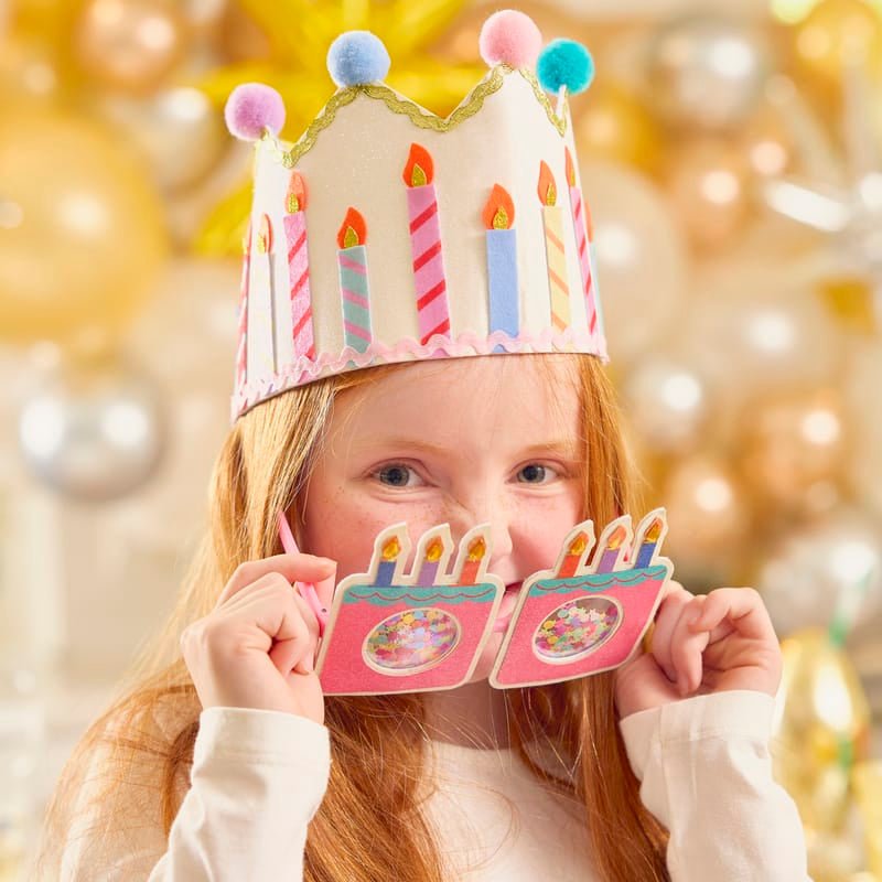 Confetti Birthday Cake Novelty Glasses