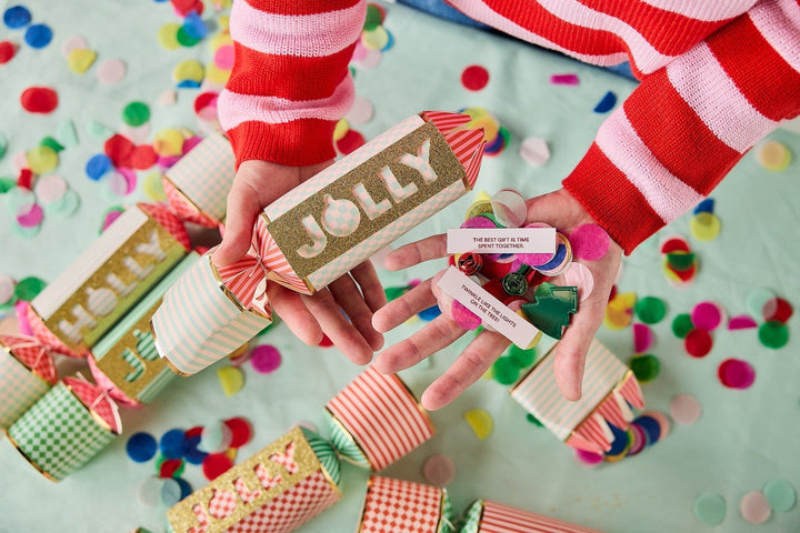 Holly Jolly Holiday Crackers (Set of 6)