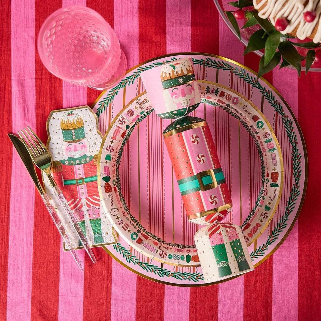 Packed Party nutcracker Christmas crackers, 6 count
