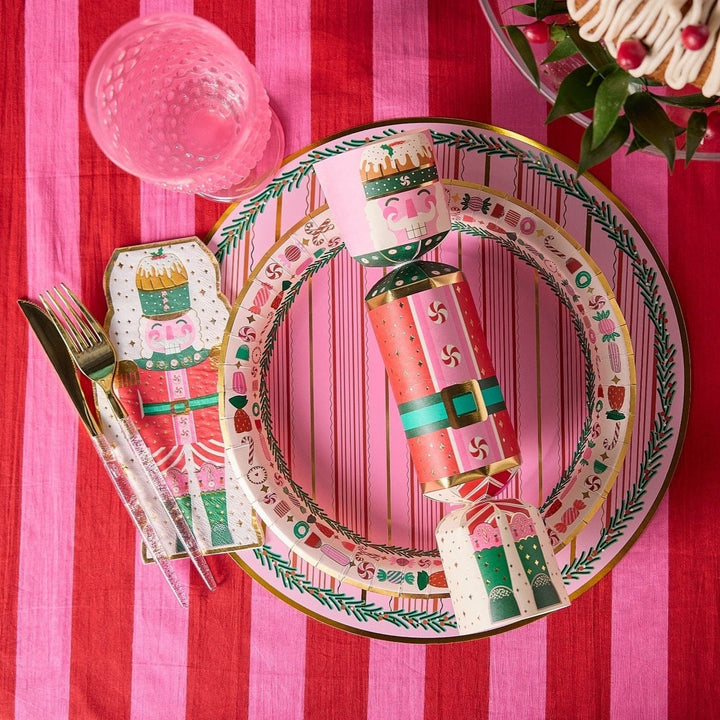 Packed Party nutcracker Christmas crackers, 6 count