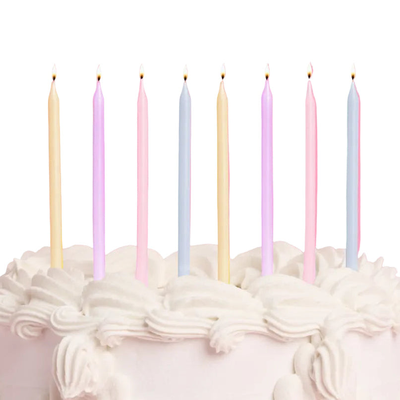 Pastel Skinny Birthday Candles