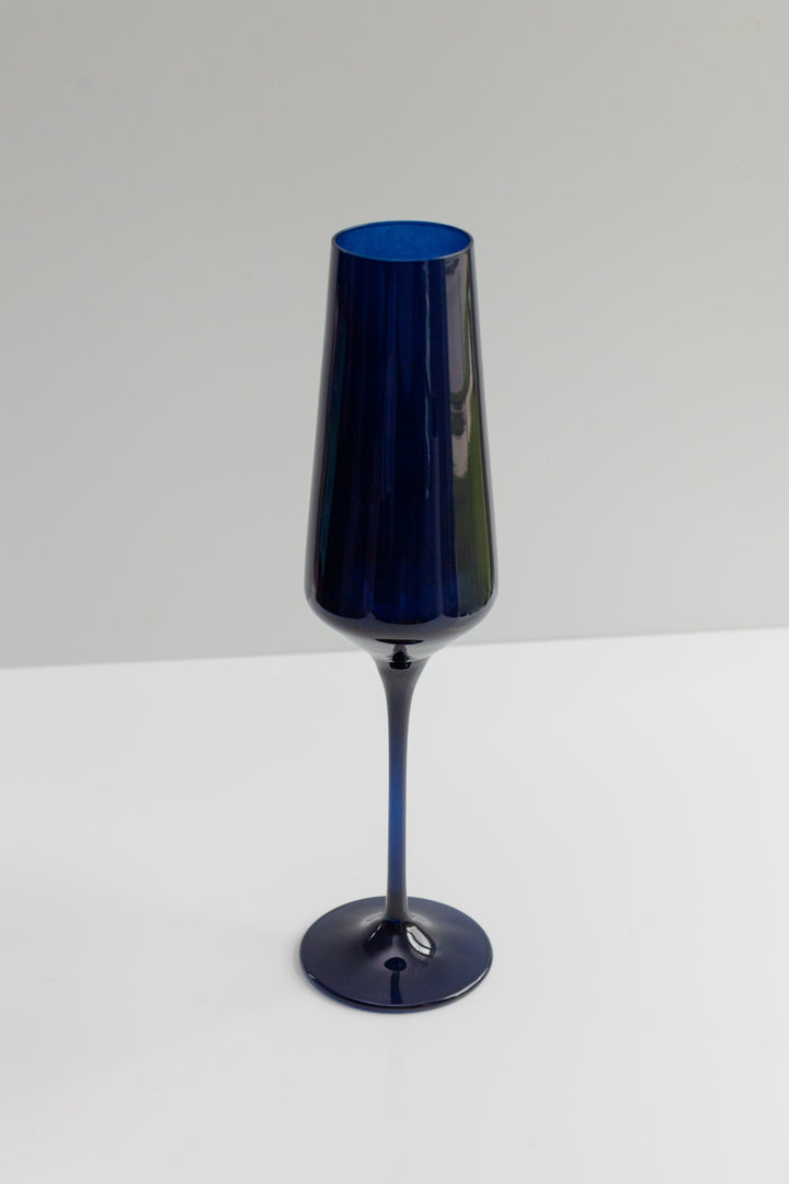 Midnight Blue Champagne Flute Set