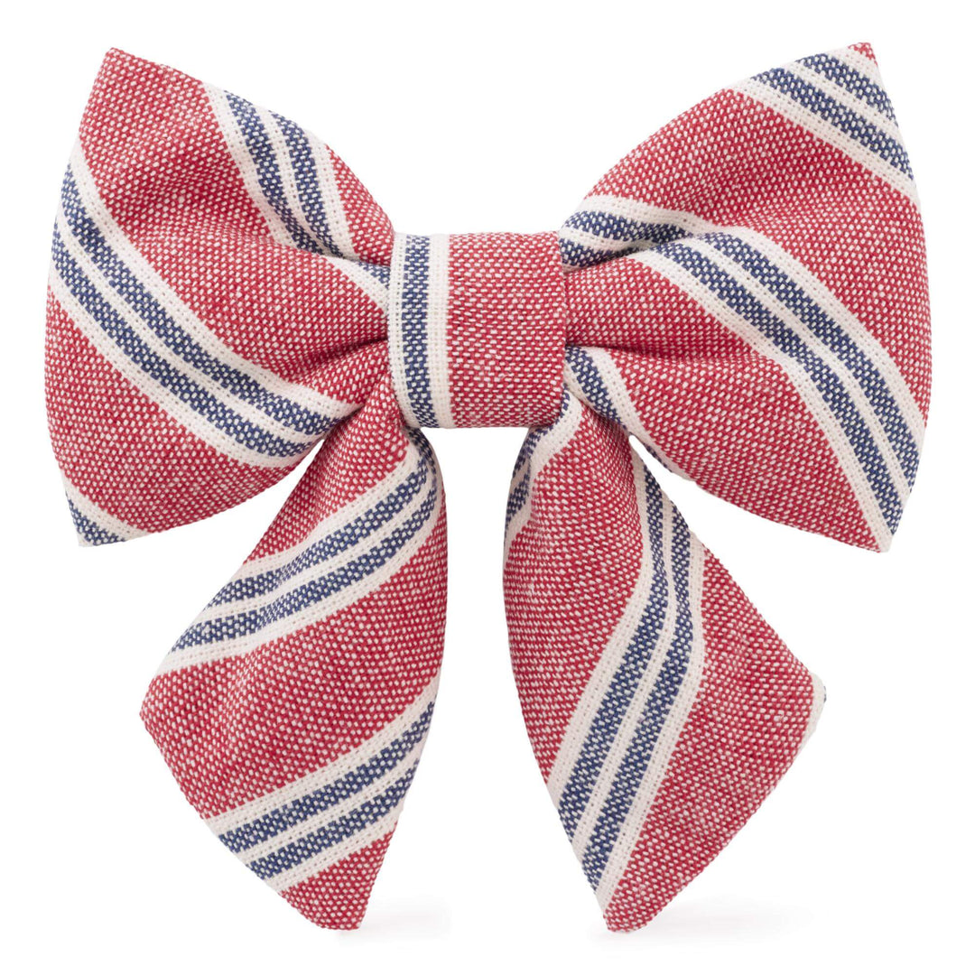 Nantucket Stripe Lady Dog Bow - Bonjour Fête 