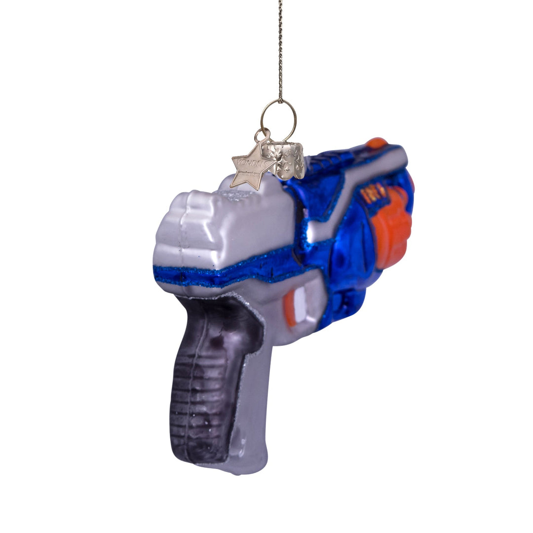 Nerf Gun Glass Ornament Bonjour Fete Party Supplies Christmas Ornaments