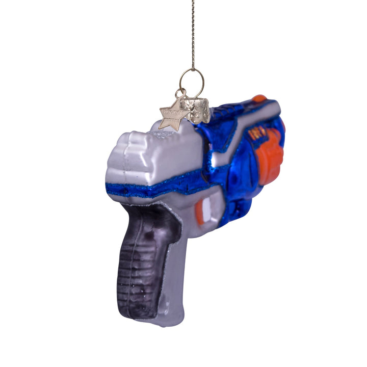 Nerf Gun Glass Ornament Bonjour Fete Party Supplies Christmas Ornaments