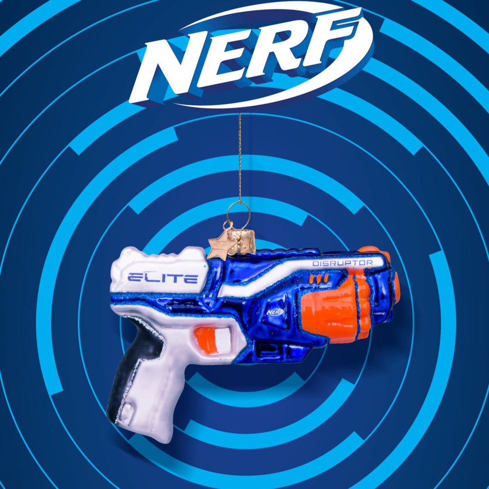 Nerf Gun Glass Ornament Bonjour Fete Party Supplies Christmas Ornaments