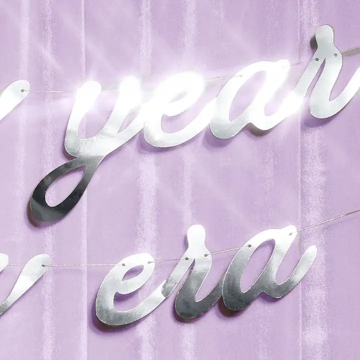 NEW YEAR NEW ERA BANNER xo, Fetti NEW YEAR NEW ERA BANNER Bonjour Fete - Party Supplies