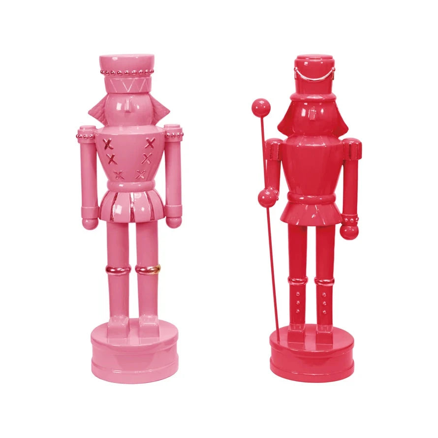 LARGE NUTCRACKER WITH GOLD DETAILS Creative Co-op LARGE NUTCRACKER WITH GOLD DETAILS Bonjour Fete - Party Supplies