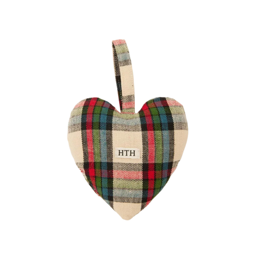 IDYLLWILD PLAID - Multi Heart Ornament Heather Taylor Home simple IDYLLWILD PLAID - Multi Heart Ornament Bonjour Fete - Party Supplies