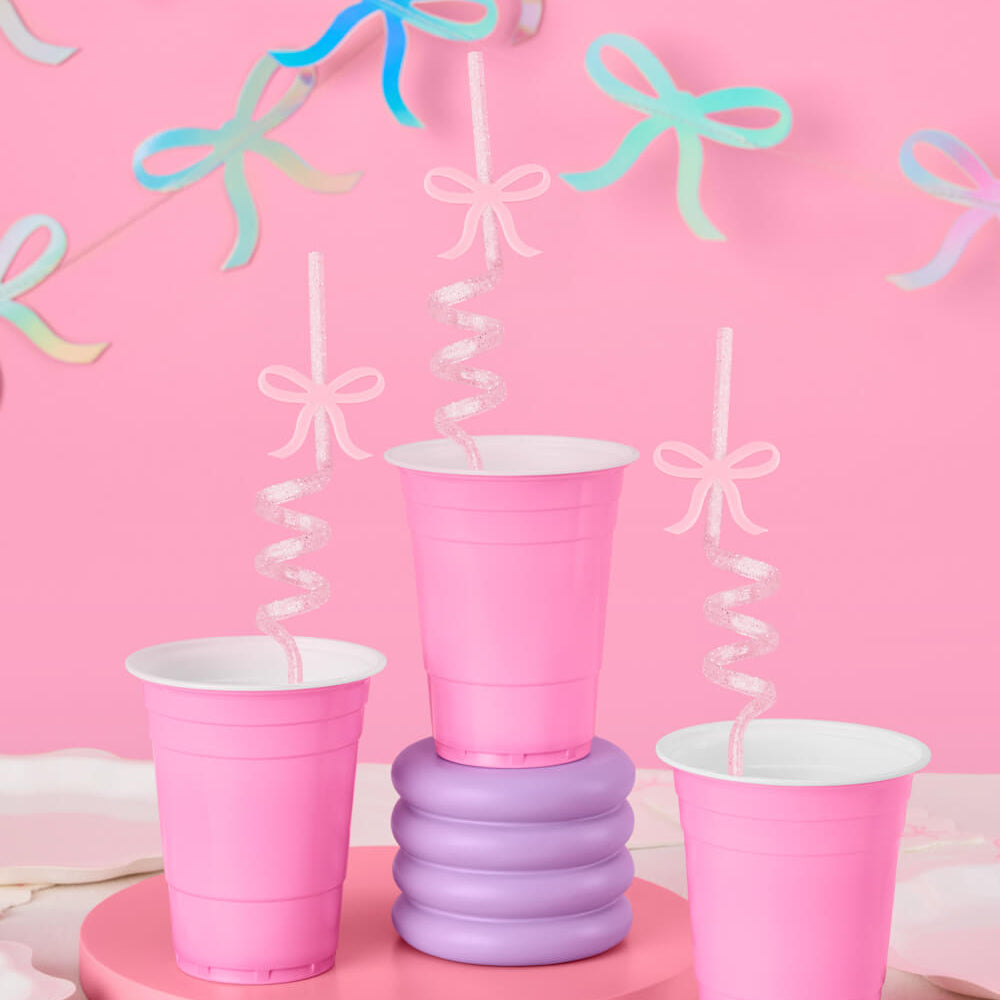 Tying the Knot Straws - 12 reusable straws xo, Fetti xo, Fetti Collective Tying the Knot Straws - 12 reusable straws Bonjour Fete - Party Supplies