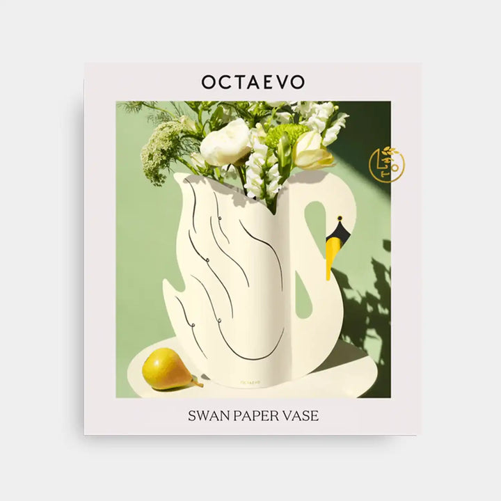 Octaevo Paper Vase Swan 54Celsius Paper Vases Octaevo Paper Vase Swan Bonjour Fete - Party Supplies