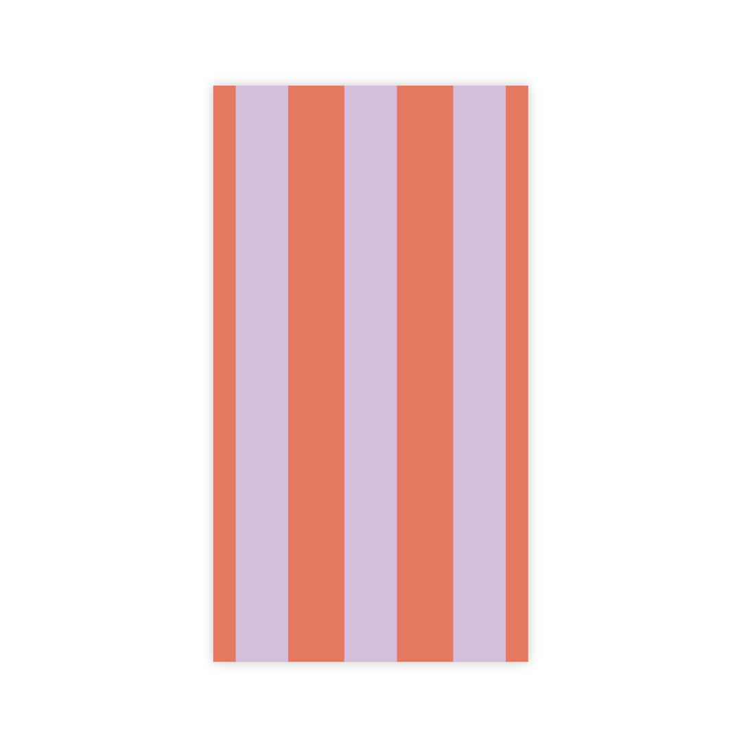SUNKISSED ORANGE & LILAC SIGNATURE CABANA STRIPE GUEST TOWELS Bonjour Fete Napkins SUNKISSED ORANGE & LILAC SIGNATURE CABANA STRIPE GUEST TOWELS Bonjour Fete - Party Supplies
