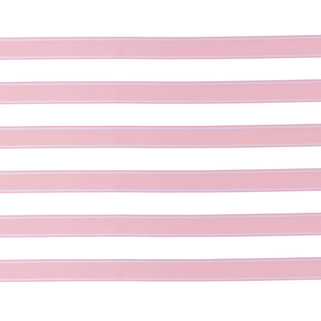 Pink Striped Grosgrain Ribbon- Bonjour Fete Party Supplies