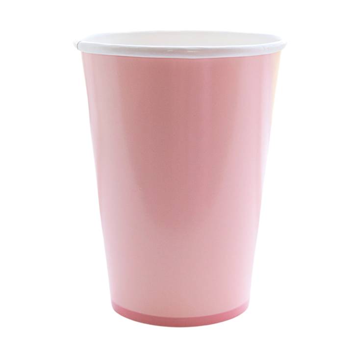 PETAL PINK SIGNATURE CUPS Bonjour Fete Cups PETAL PINK SIGNATURE CUPS Bonjour Fete - Party Supplies