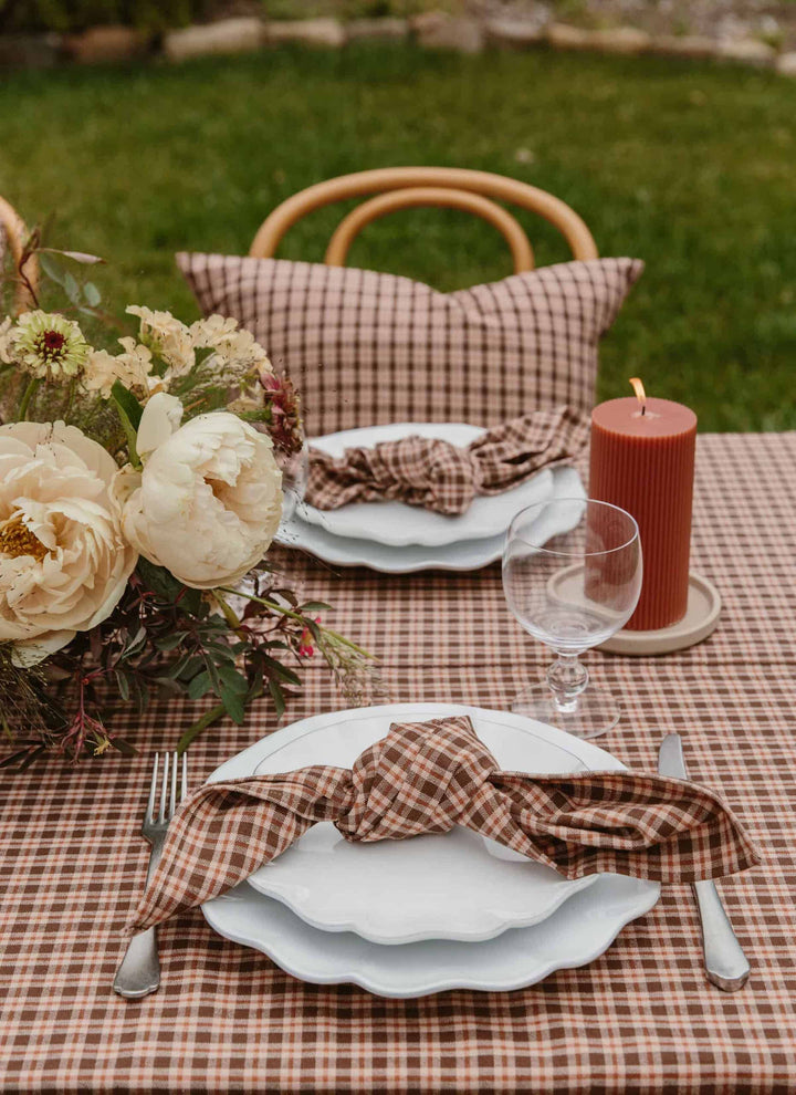 HUDSON PLAID - Sienna Tablecloth Heather Taylor Home variable HUDSON PLAID - Sienna Tablecloth Bonjour Fete - Party Supplies