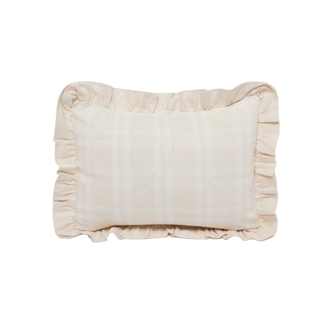 MARIANNE PLAID - Cream Petite Pillow Heather Taylor Home simple Petite Pillow MARIANNE PLAID - Cream Petite Pillow Bonjour Fete - Party Supplies