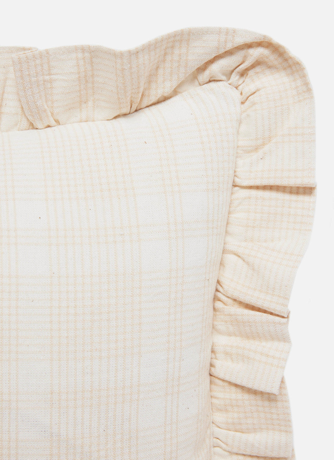 MARIANNE PLAID - Cream Petite Pillow Heather Taylor Home simple MARIANNE PLAID - Cream Petite Pillow Bonjour Fete - Party Supplies