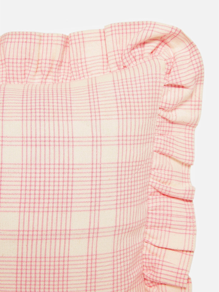 MARIANNE PLAID -  Peony Petite Pillow Heather Taylor Home simple MARIANNE PLAID -  Peony Petite Pillow Bonjour Fete - Party Supplies