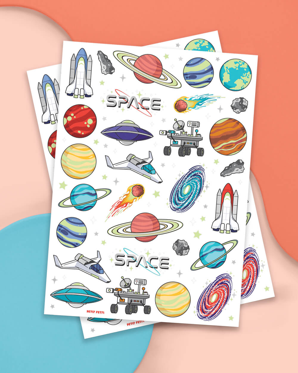 Far Out Glow in the Dark Space Tattoos
