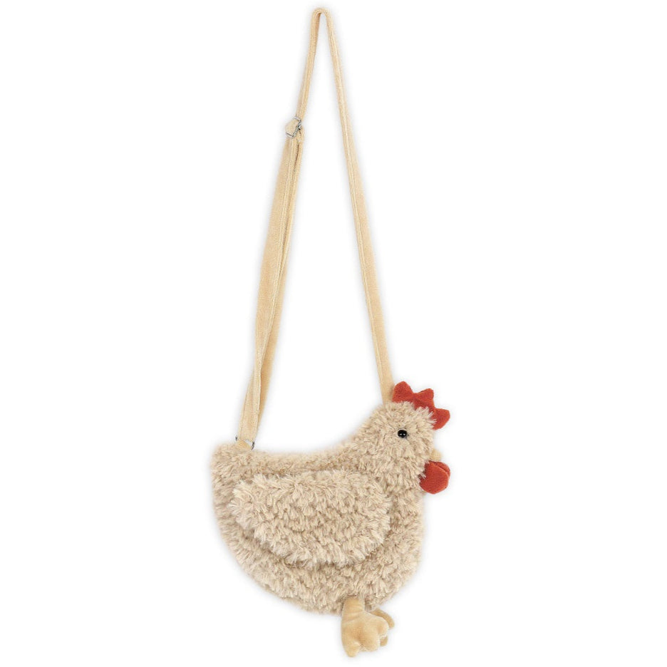 Hazel Hen Plush Crossbody Purse by Mon Ami