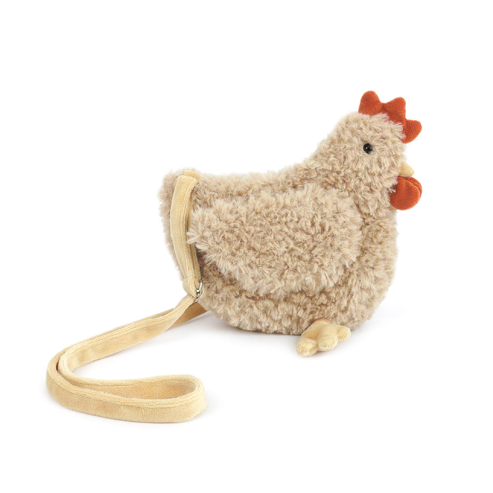 Hazel Hen Plush Crossbody Purse by Mon Ami