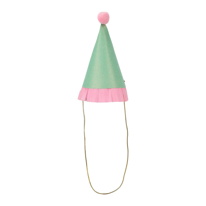 Mini Glitter Party Hats (set of 8)