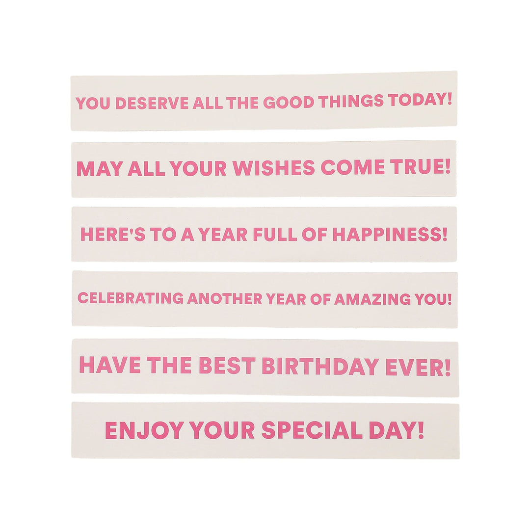Birthday Candle Confetti Party Crackers (6 count)