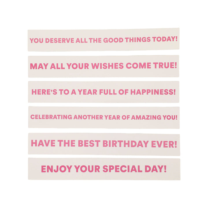 Birthday Candle Confetti Party Crackers (6 count)
