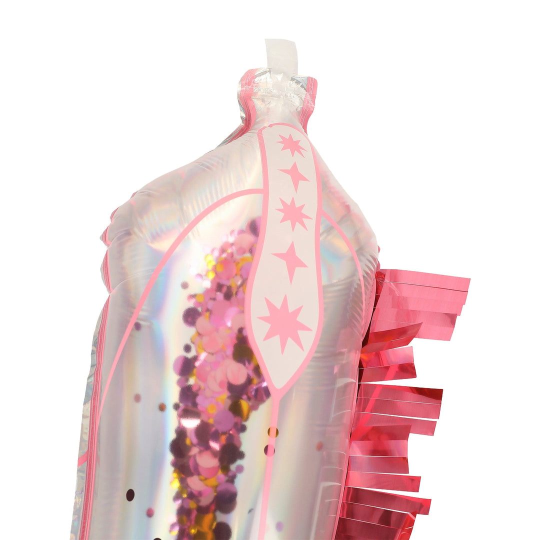 Pink cowboy boot balloons by Packed Party, two confetti-filled balloons for a western or cowboy themed party