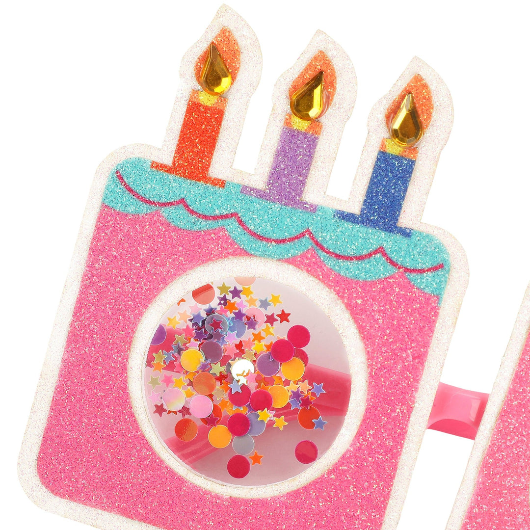 Confetti Birthday Cake Novelty Glasses