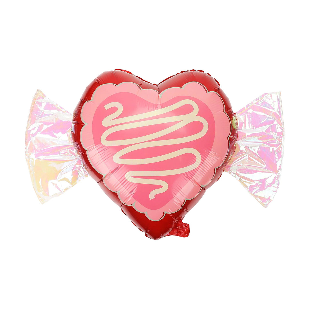 Heart, circle, and square candy balloons for Valentine's and Galentine's parties