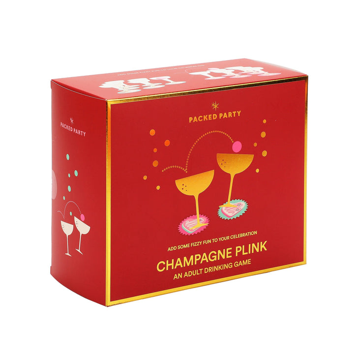Pink champagne pong drinking game for bridal showers and bachelorettes