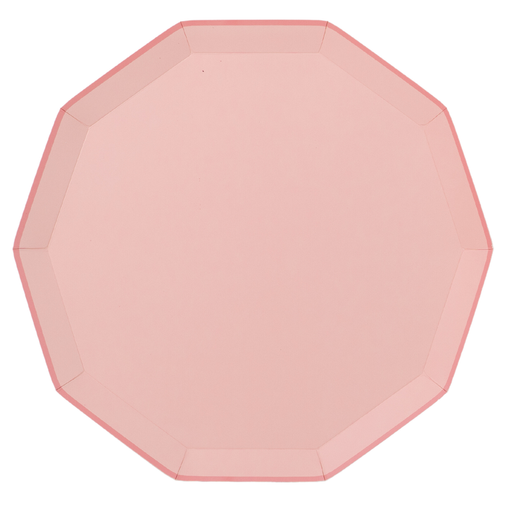 PETAL PINK SIGNATURE PARTY SUPPLIES Bonjour Fête  PLATES Bonjour Fete - Party Supplies