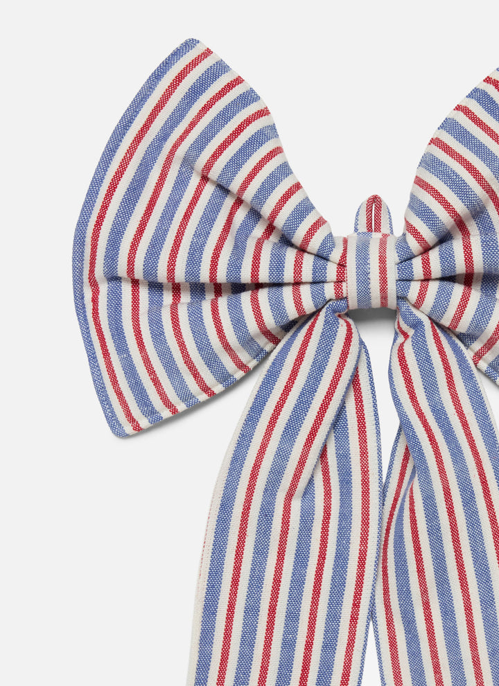 Americana PETITE STRIPE Fabric Bow - Bonjour Fête 